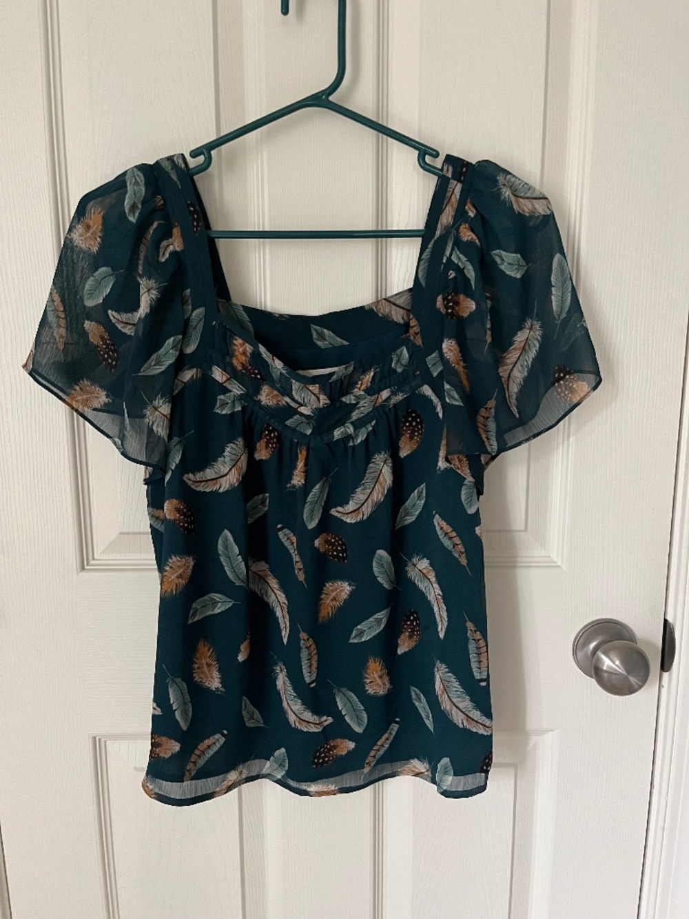 LOFT Feather Blouse